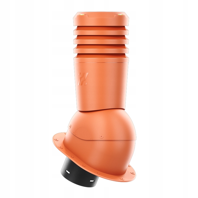 Větrací komín Ecoline fi150 na ploché krytiny Cihlový 8004