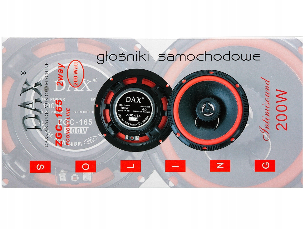GŁOŚNIKI SAMOCHODOWE DAX DO OPEL CORSA 2006 PRZÓD Głębokość mocowania 47 mm