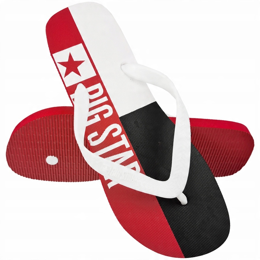 

Big Star męskie czerwone klapki FF174455 41