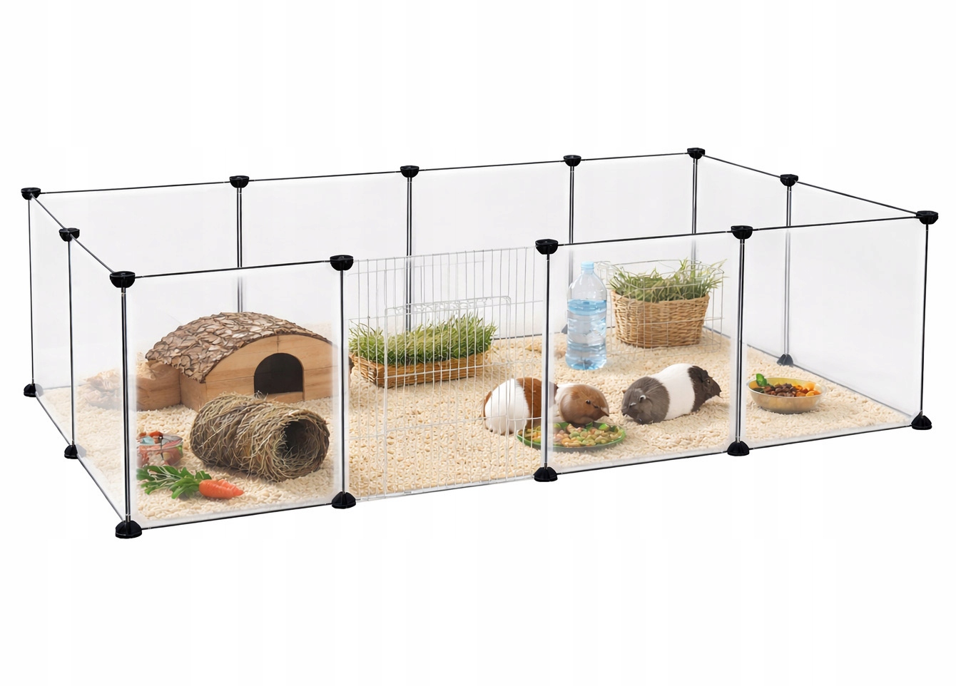 Klatka Kojec Wybieg z Płytami Podłogowymi dla zwierząt XXL 100x70x200 Pies