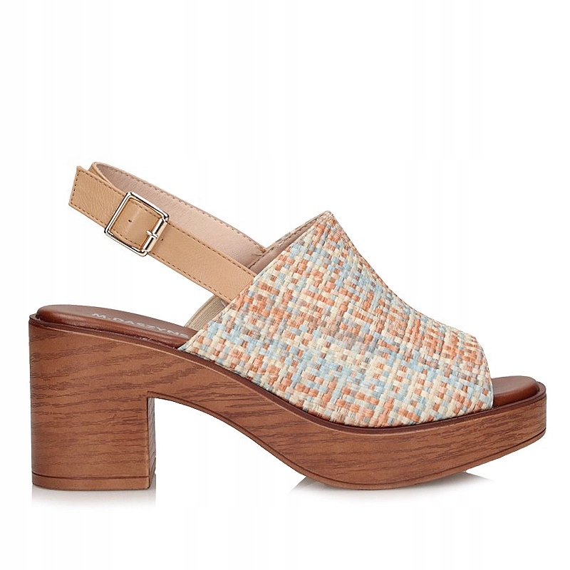 Originální dámské sandály na platformě M. Daszyński MR23126-7