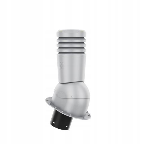 Venkovní Krb 150 mm Na Ploché Krytiny, Stříbrná Ral 9006