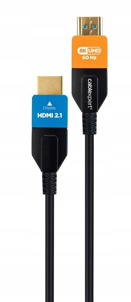 Kabel Ultra High Speed Hdmi aktywny optyczny (aoc) z Ethernetem 30m czarny