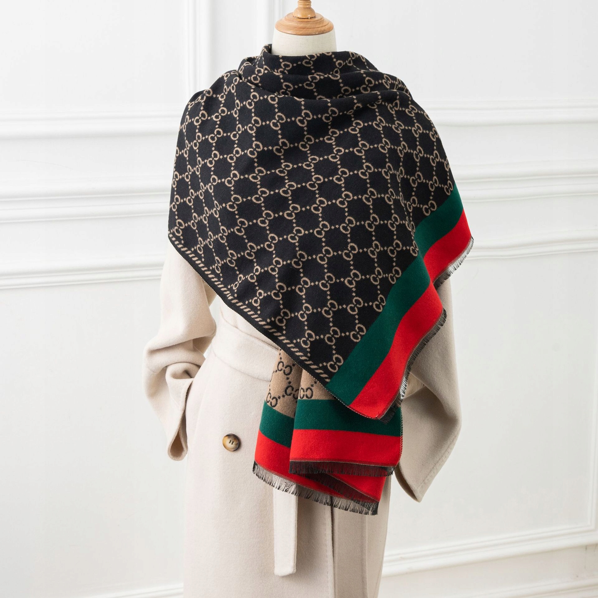 elegantní dámská šála na zimu teplá šála elegantní 180x66