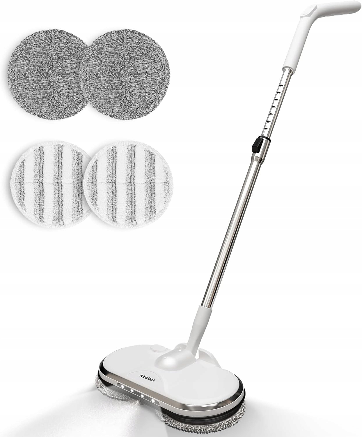 Levně AlfaBot Elektrický mop s třásněmi, akumulátorový mop s funkcí stříkání