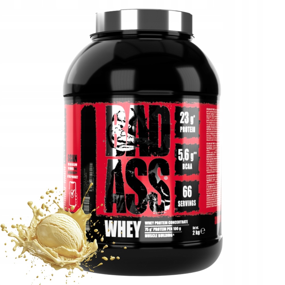 Bad Ass Whey 2000 g Protein Svalová Masa Regenerace