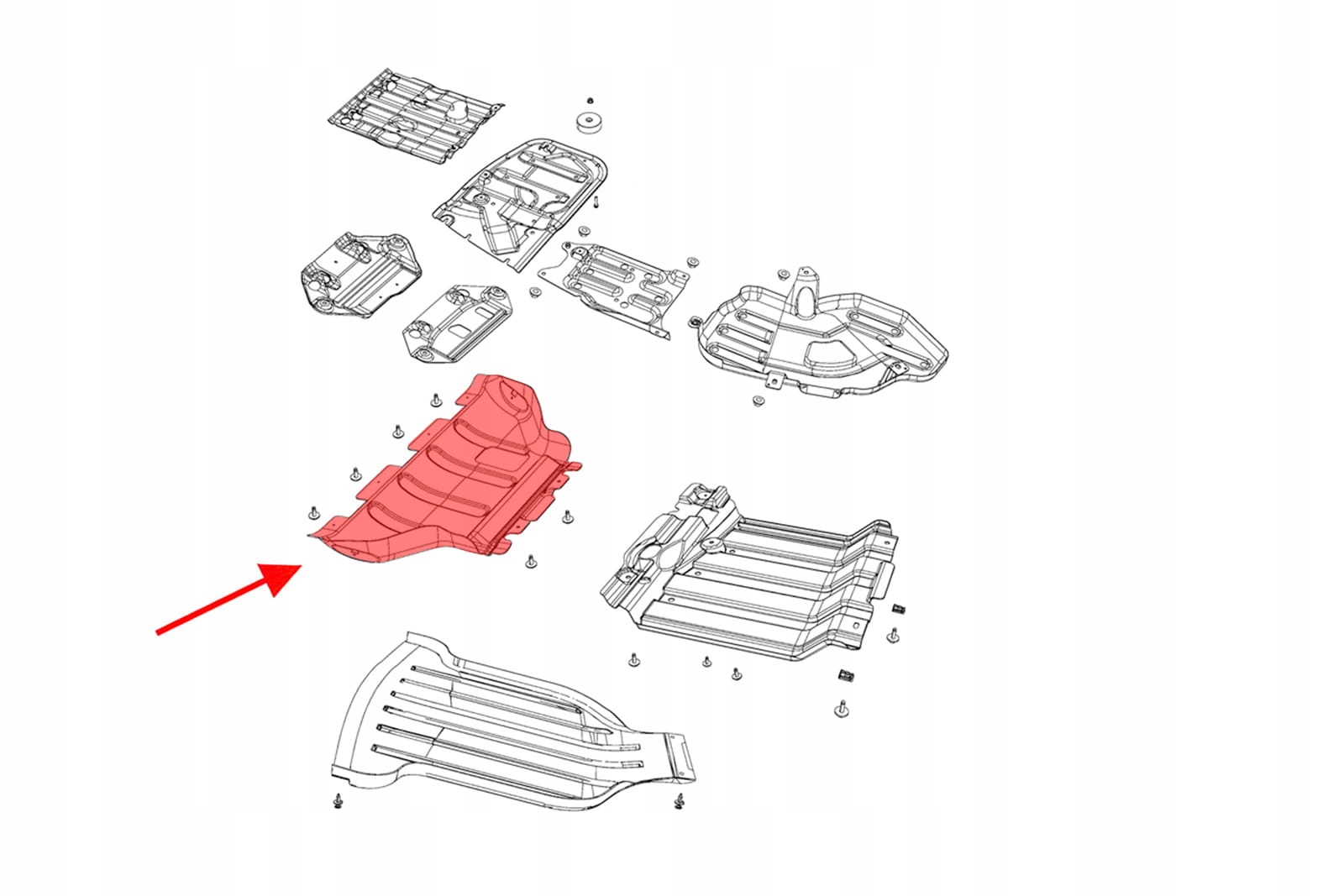 OSŁONA SILNIKA JEEP GRAND CHEROKEE WK2 68091772AA Numer katalogowy części 68091772AA