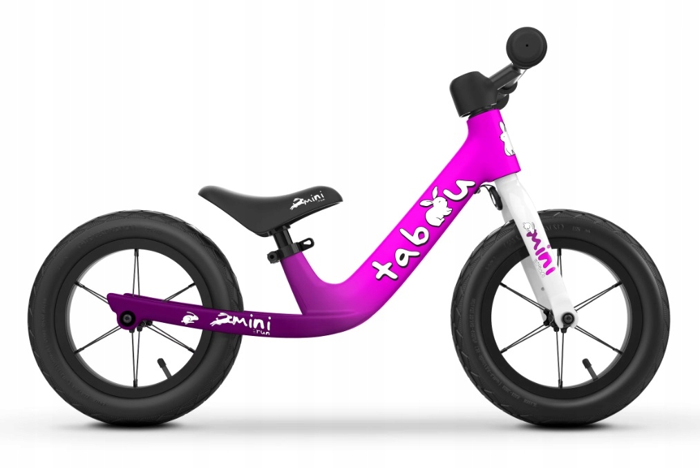 Rower Dziecięcy Biegowy Lekki 3,2 Kg 12 Cali Różowy Dla Dzieci Stabilny