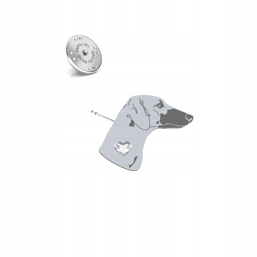 Odznak Stříbrná se psem Arabský chrt 925 Šperky Dárek Dedikace Bonus