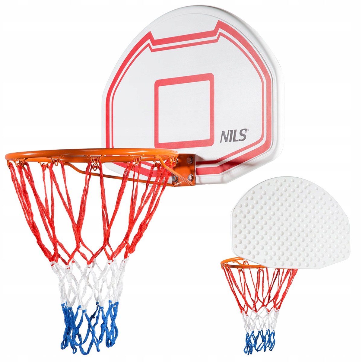 Basketbalová Obruč Ocelová Tabule Nils TDK009 Košová Síť Kotvy