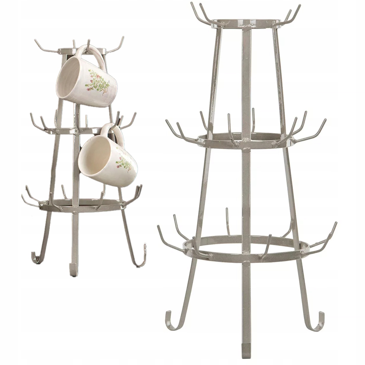 Stojan Na Šálky do kuchyně na kuchyňské doplňky béžový 50 cm, organizér