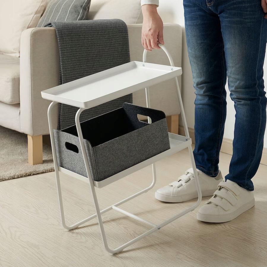 IKEA HATTASEN stolik nocny regał biały NOWOŚĆ Marka Ikea