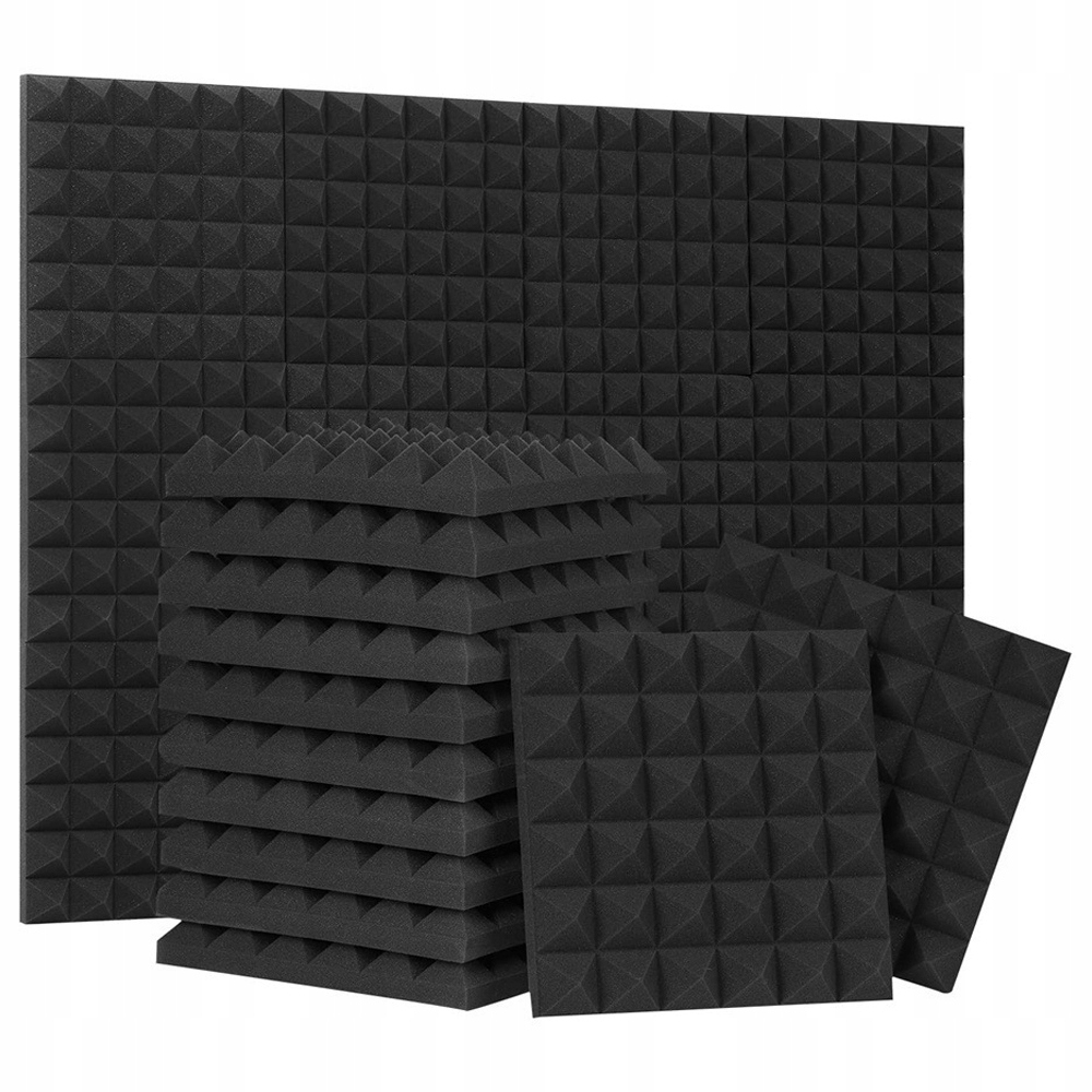 Akustická Pěnová Tlumící Podložka Na Zeď Pyramida Panel 30X30X5 CM
