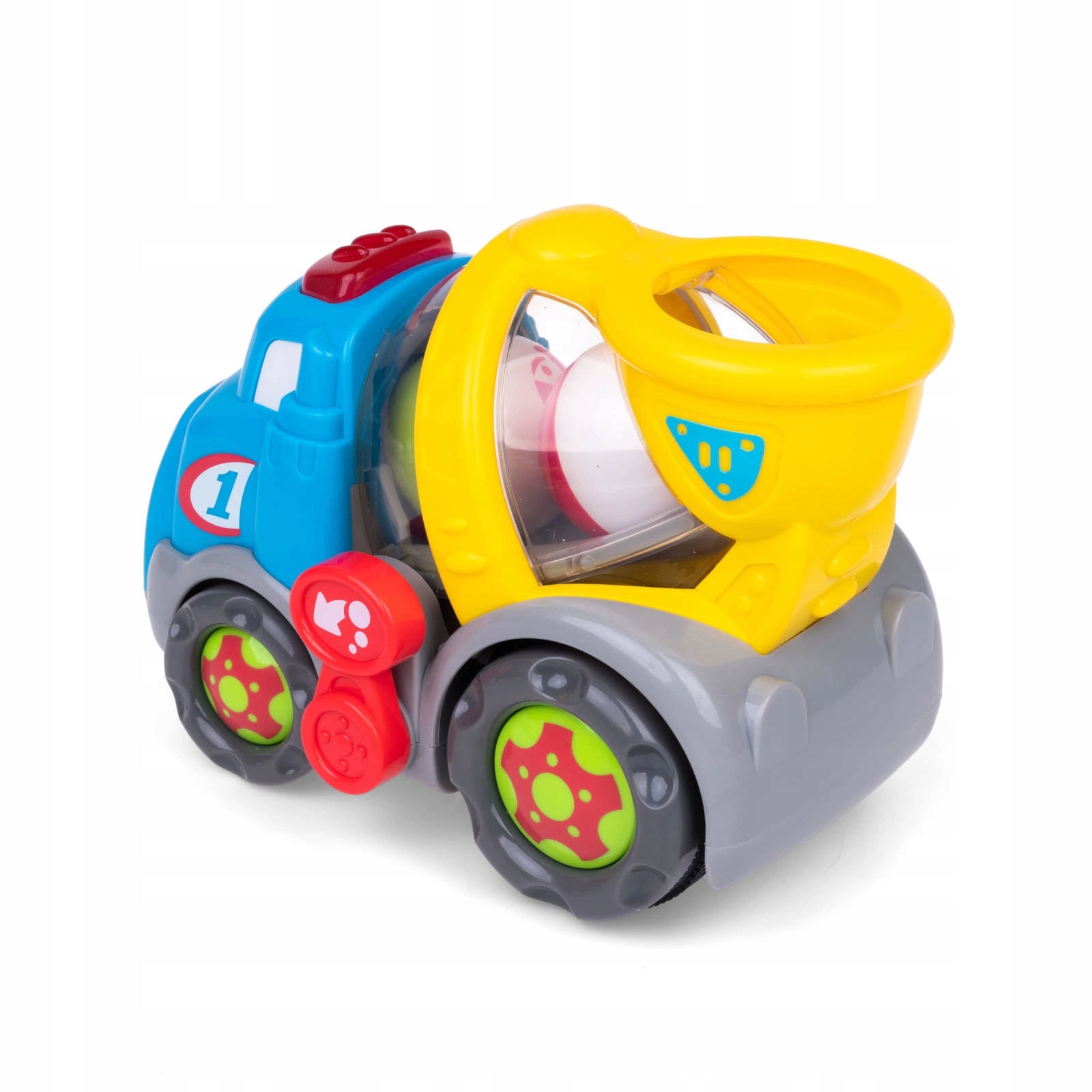 Piłeczkowy Benio betoniarka, Zabawki interaktywne śpiewający pojazd, Dumel Kod producenta 42977