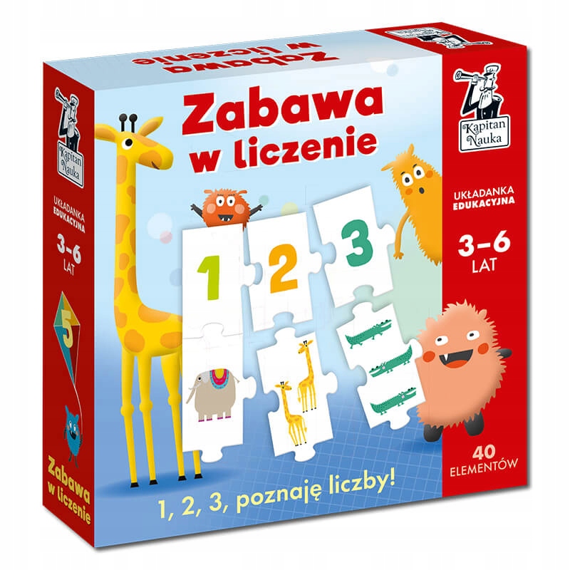 

Zabawa w liczenie. Kapitan Nauka. Zabawa 3-6 lat