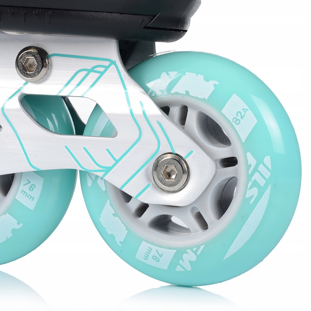 ROLKI REGULOWANE DAMSKIE KAUCZUKOWE KOŁA ABEC-9 Liczba kół 4