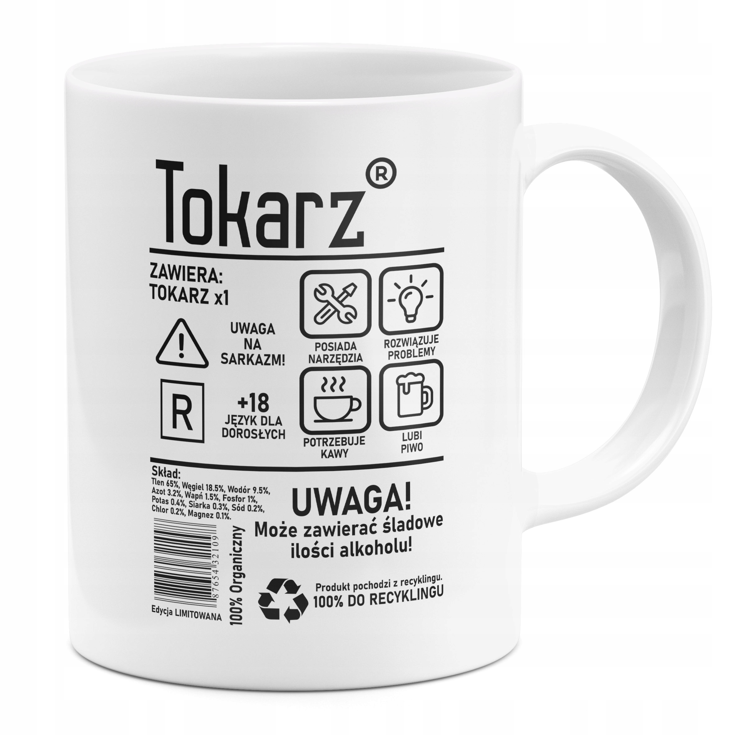 

Kubek Dla Tokarza Etykieta Tokarz