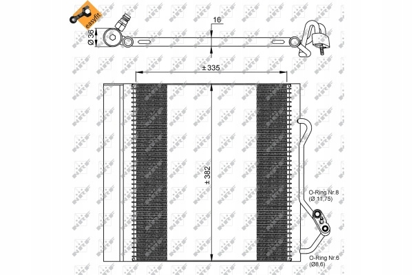 nrf 35874 конденсатор, радиатор кондиционера