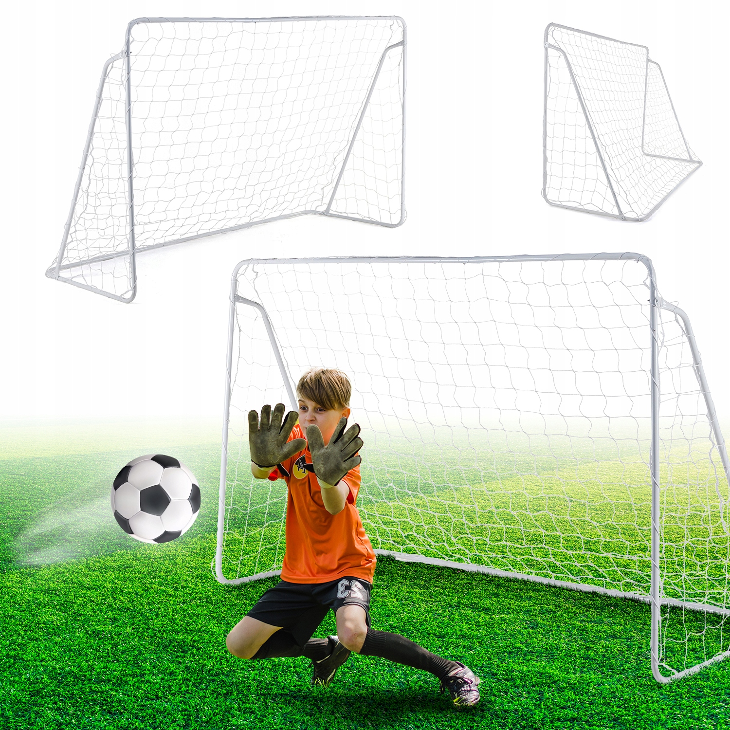 Fotbalová Branka Kovová Tréninková 240X150X90 CM Outtec