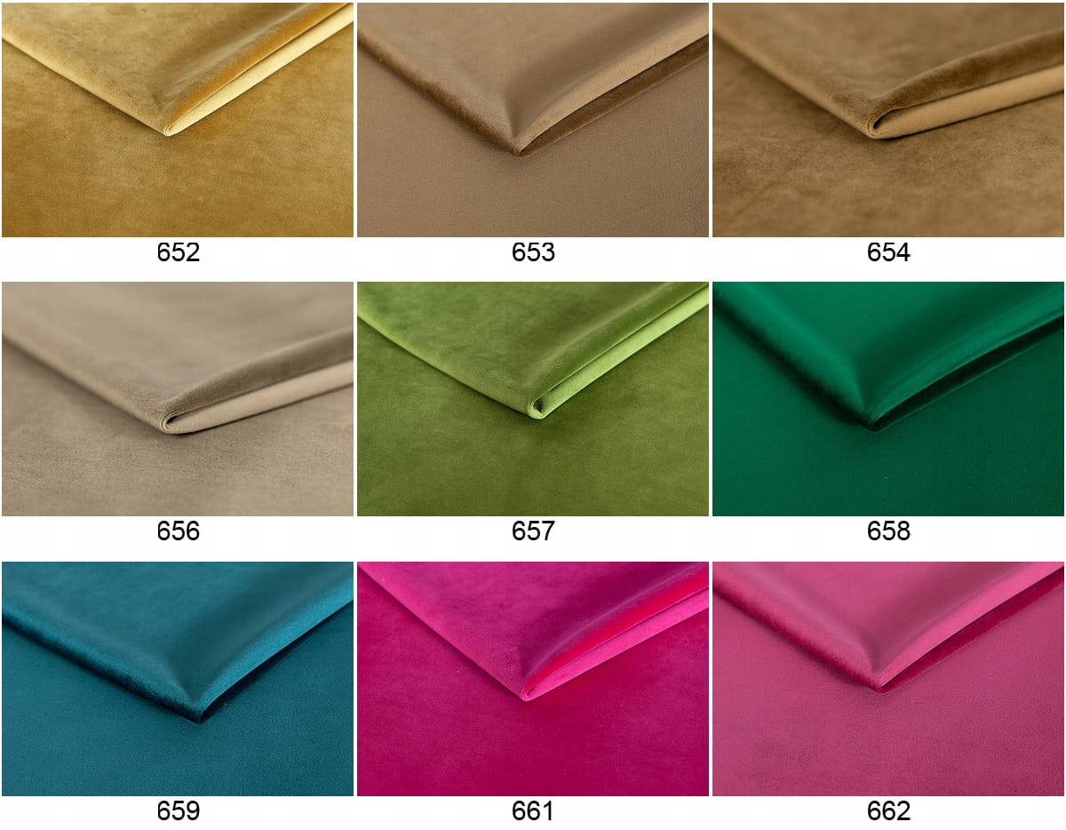 Ławka pufa tapicerowana ze schowkiem KLARA zielona Głębokość mebla 40 cm