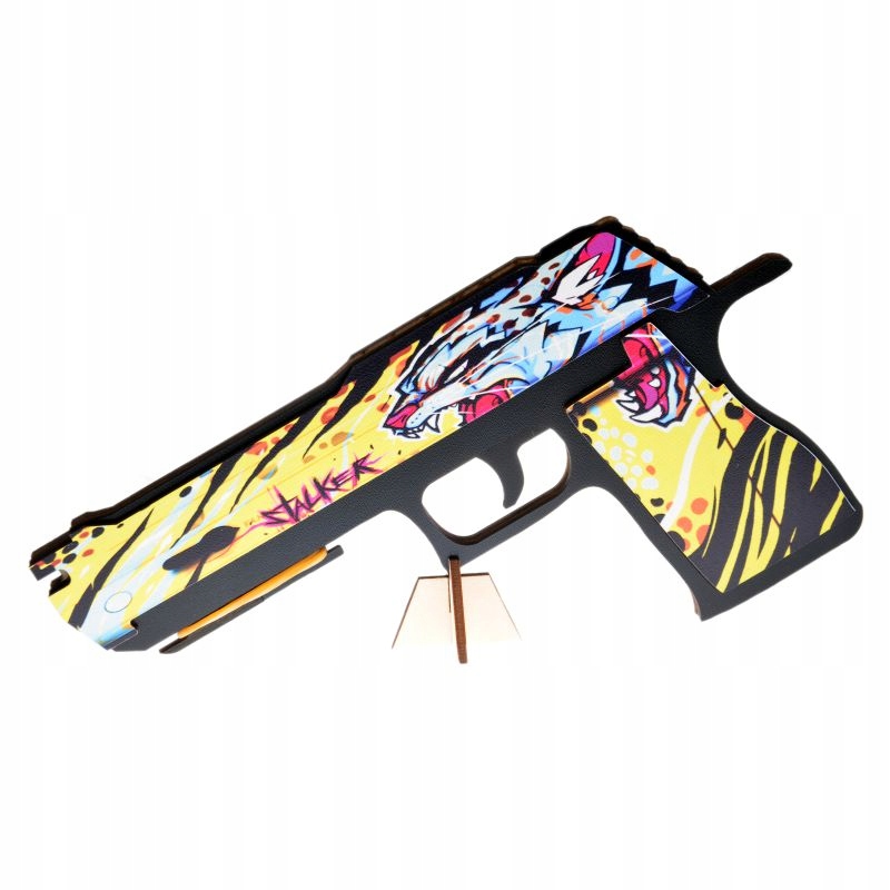 

Pistolet sklejka na gumki 6-strzał. Cs Go Stalker