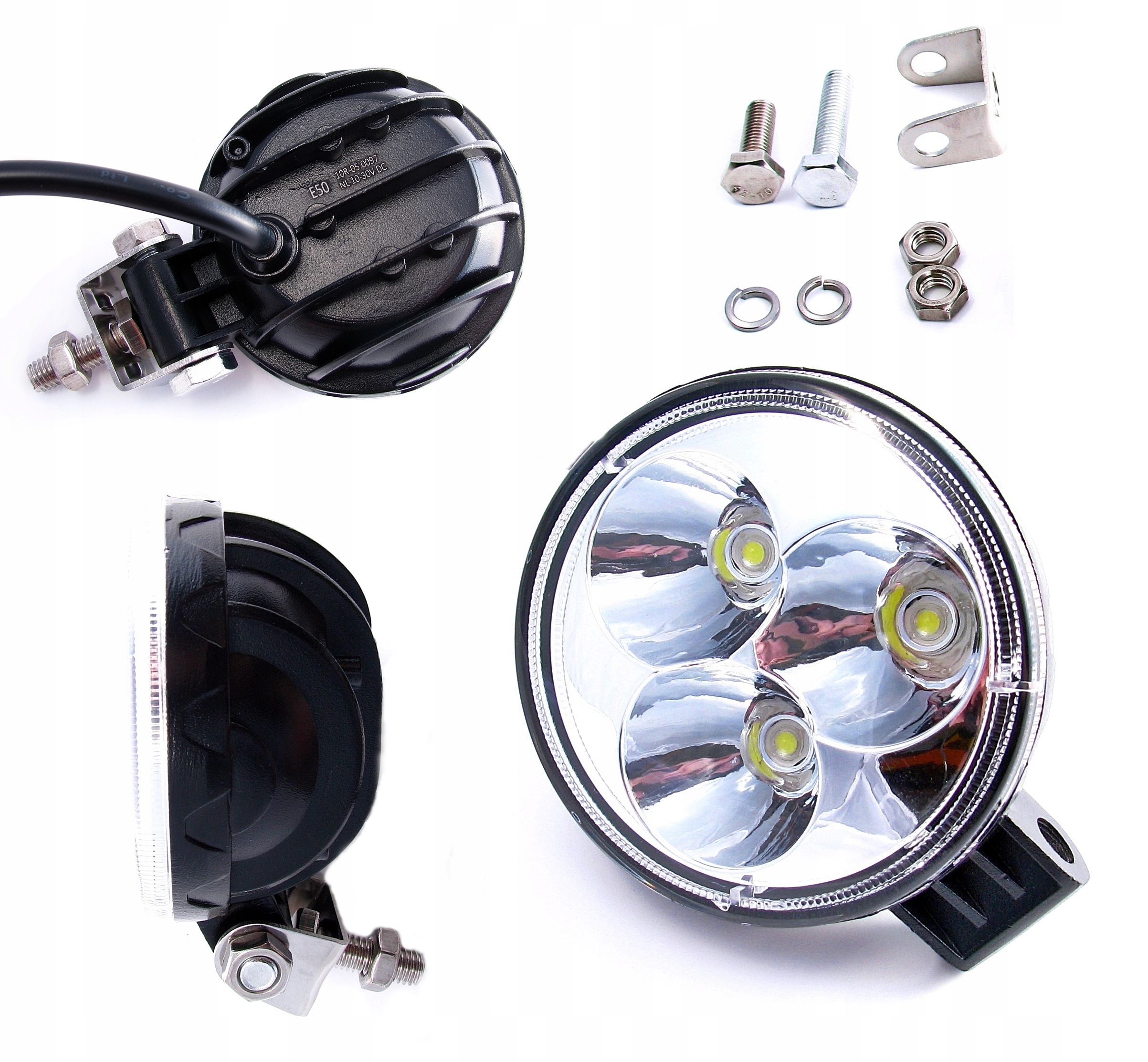 

Lampa Robocza 3 Led Halogen 9W 12V 24 V IP67
