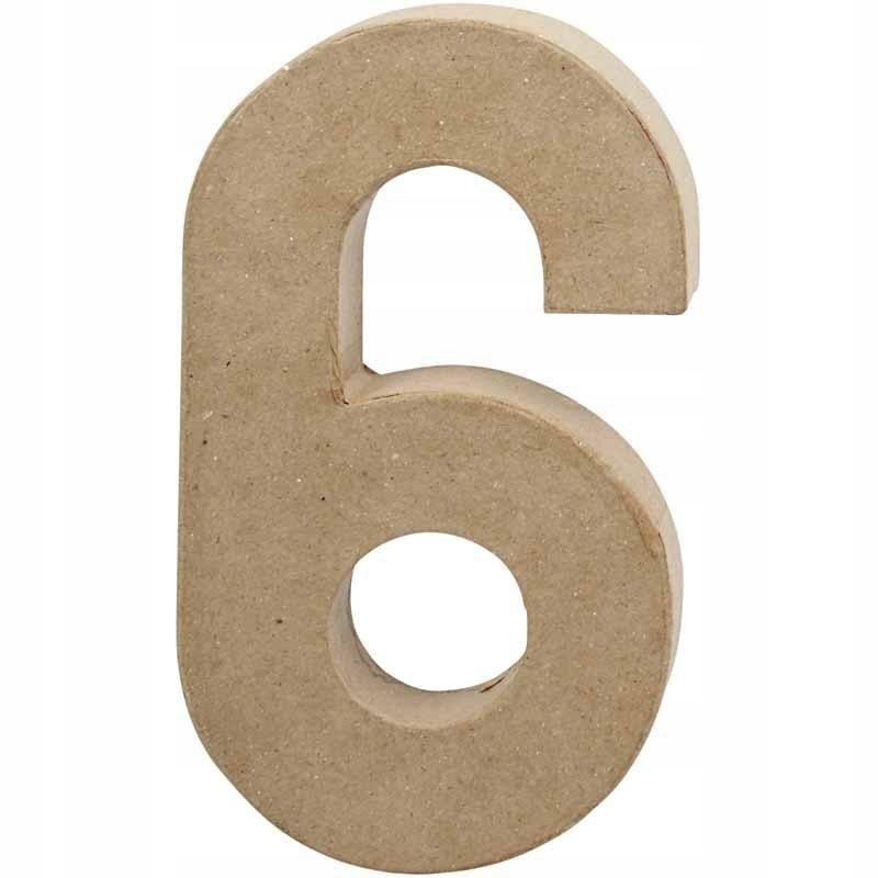 

cyfra 6 wysokość 20,5 cm