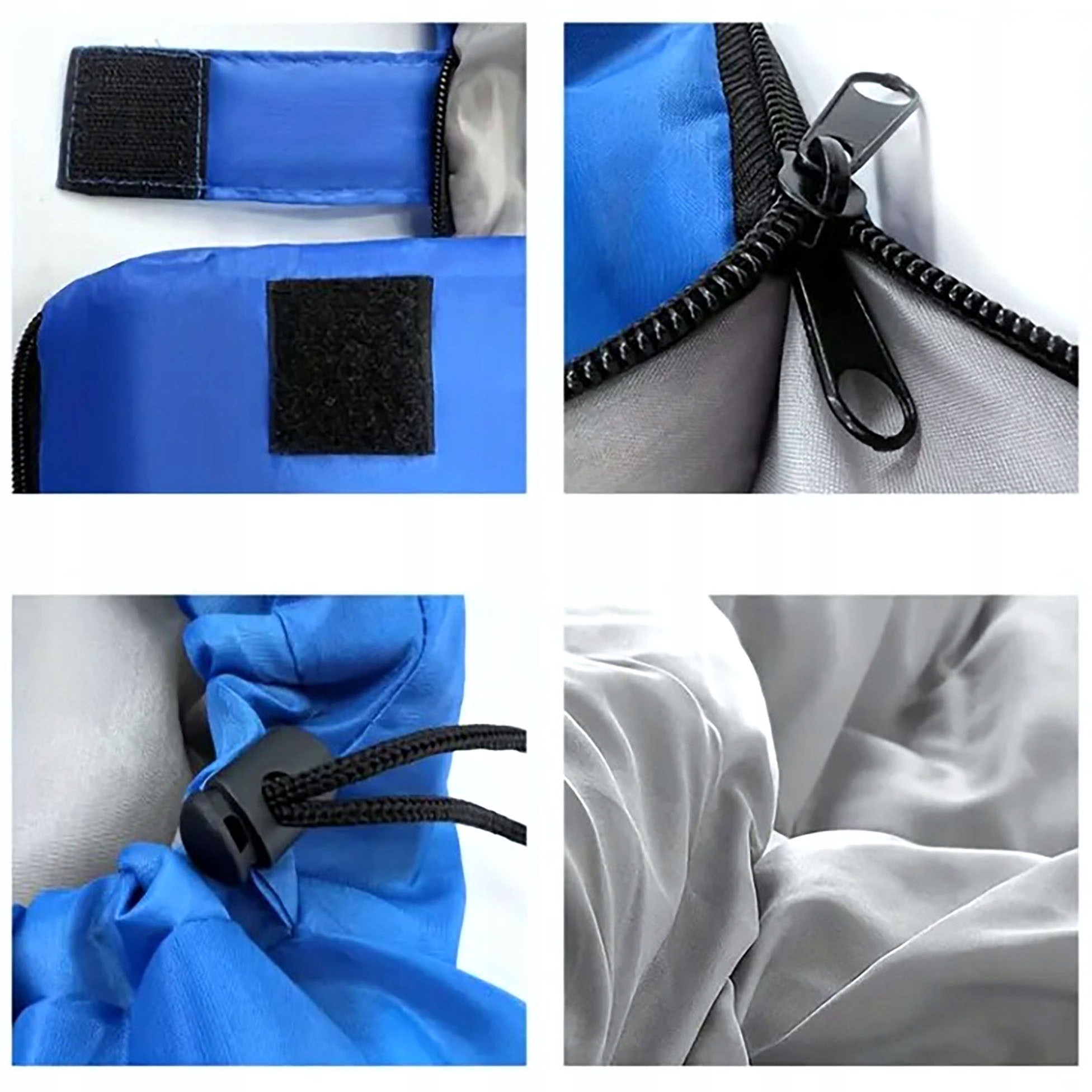 ŚPIWÓR turystyczny mumia kołdra z kapturem lekki ciepły 75x210 cm pokrowiec Rodzaj syntetyczne