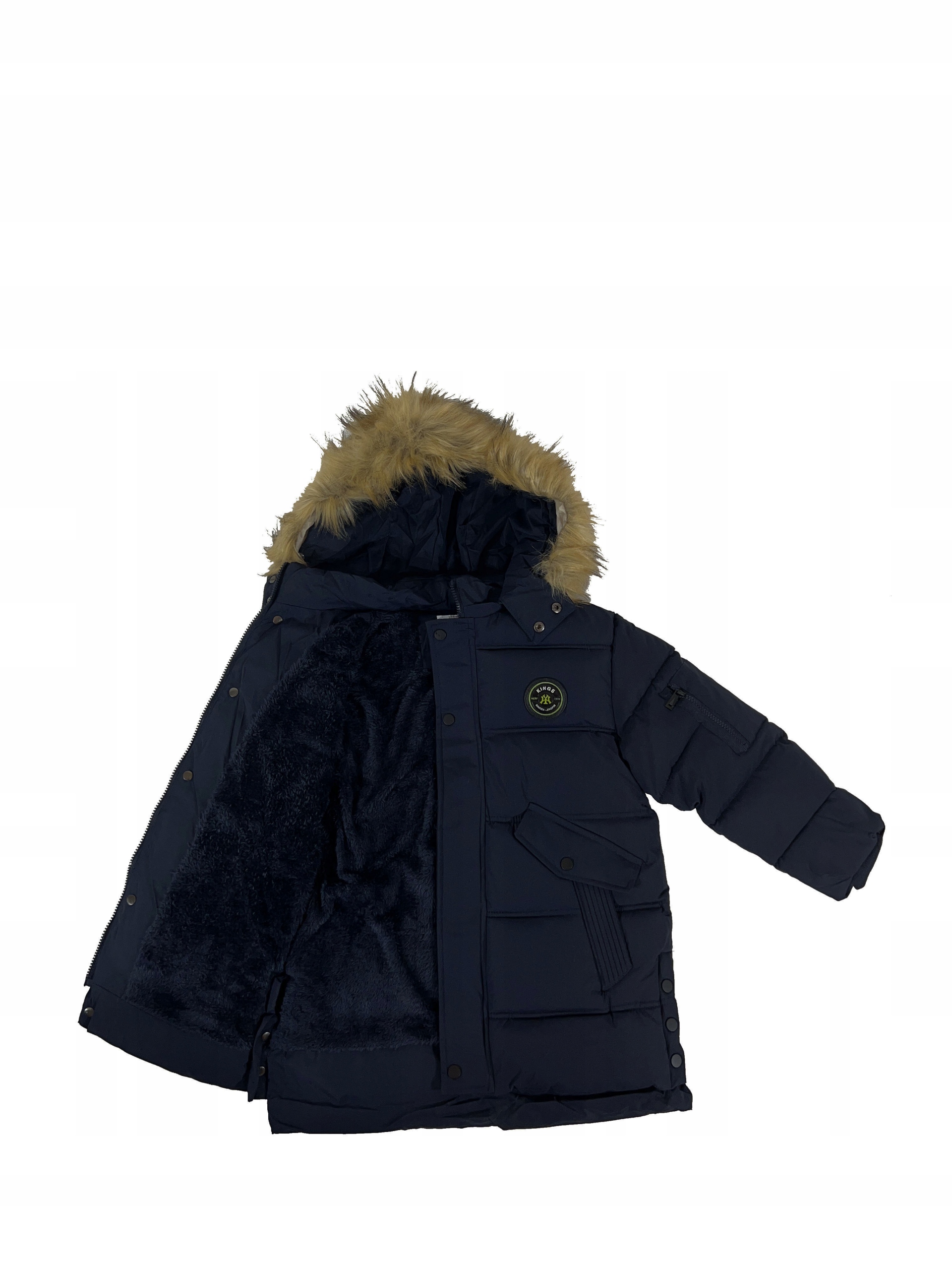 

Kurtka chłopięca parka Zima granat 134/140 (10)