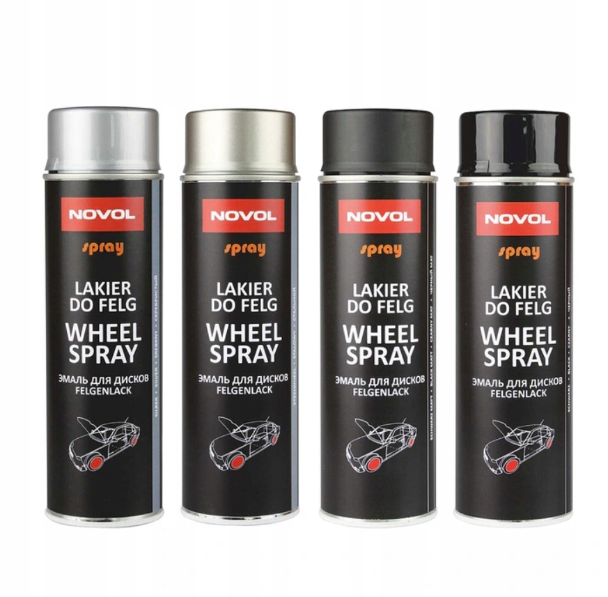 LAKIER DO FELG NOVOL WHEEL SPRAY - CZARNY MAT Numer katalogowy producenta 34132