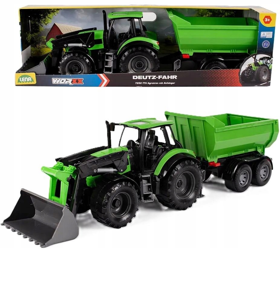 Lena Worxx Traktor Z Przyczepą Deutz Fahr 7250