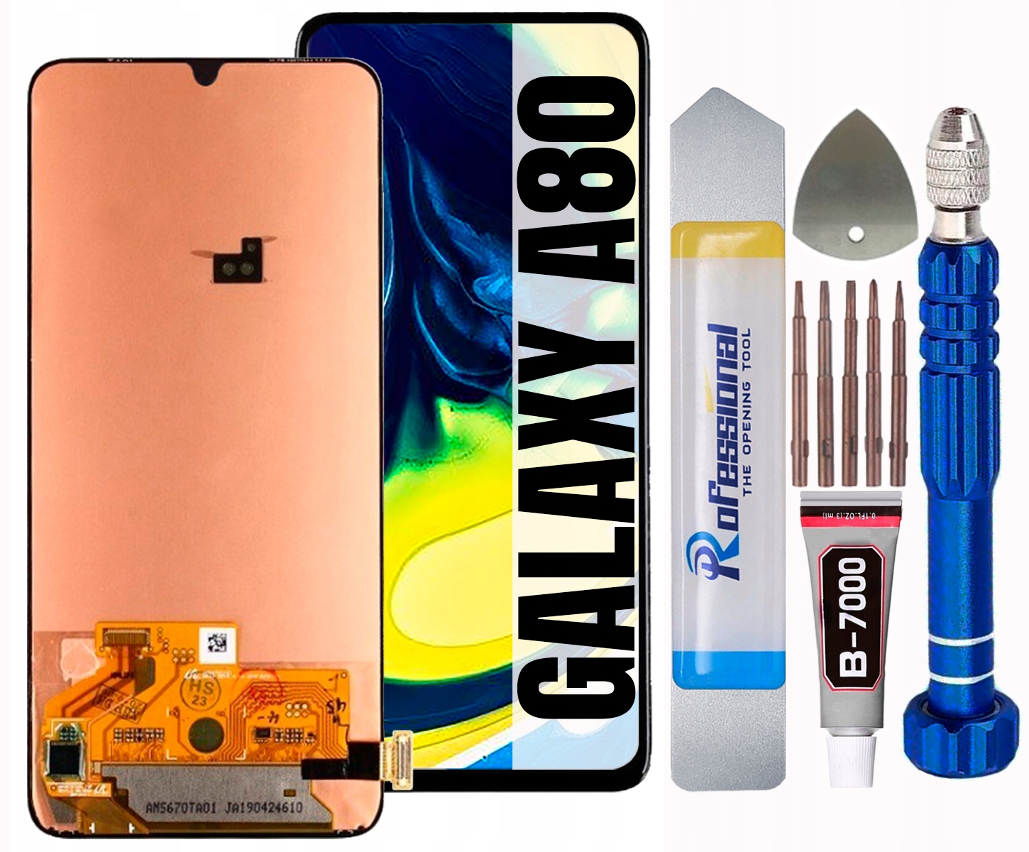 Displej Pro Samsung A80 2019 A805 A805F Oled Plný (full) LCD