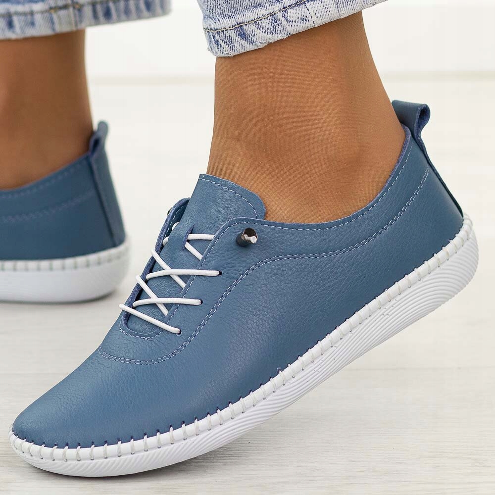 Polobotky T.Sokolski modré, měkká kůže OG2023, velikost vel.