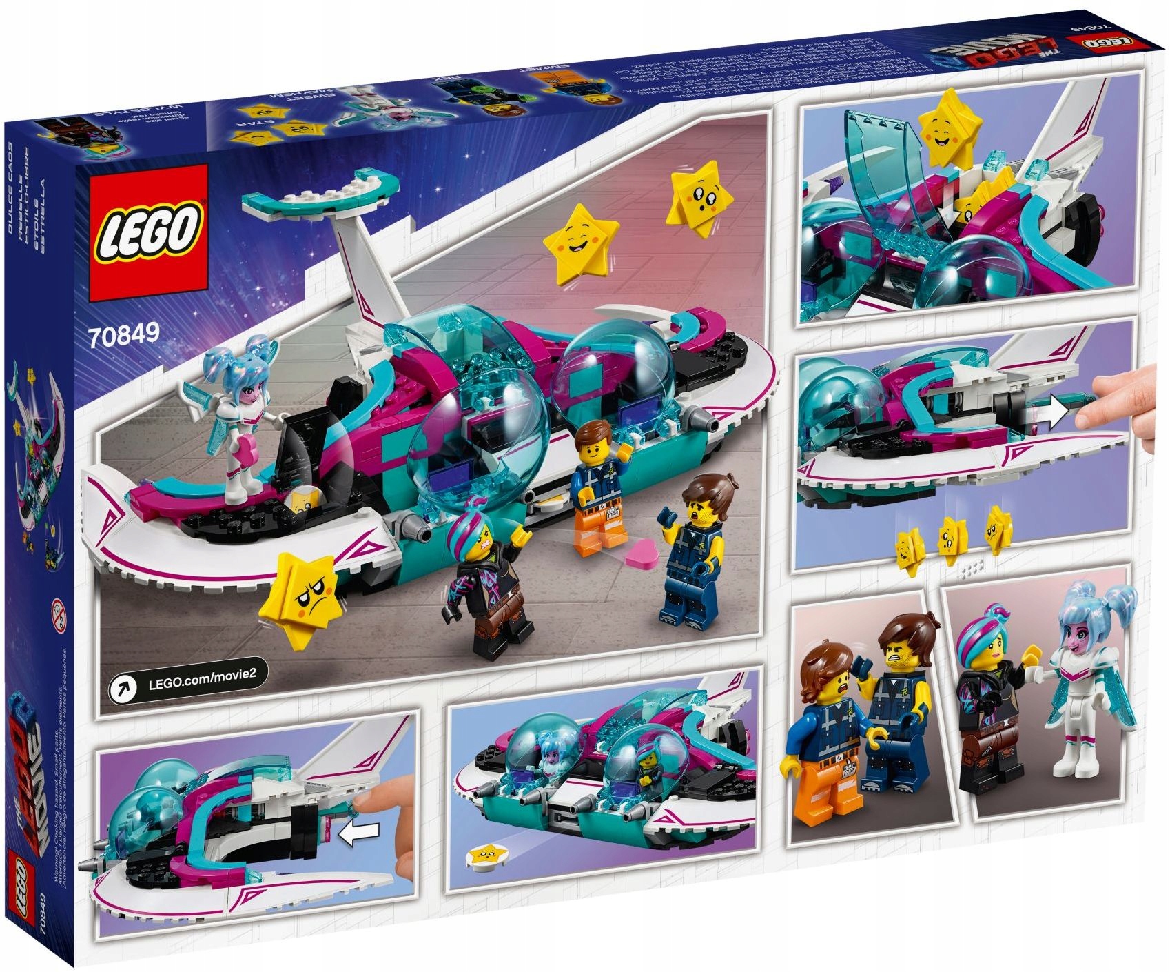 LEGO MOVIE 70849 Myśliwiec Słodka Żyleta Emmet Rex Marka LEGO