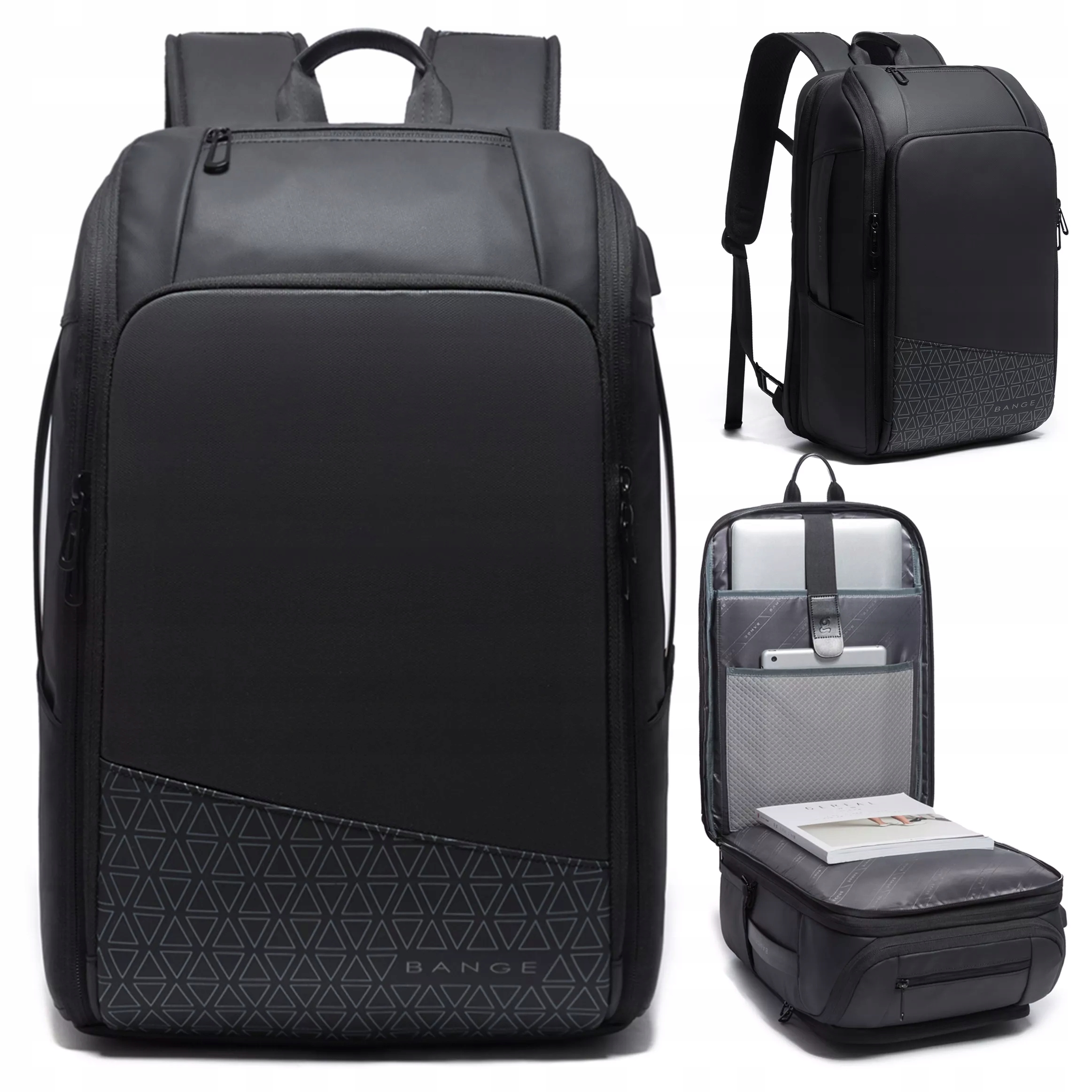 Dámsky pánsky cestovný batoh do lietadla, ľahký, priestranný, batožinový, Usb konektor