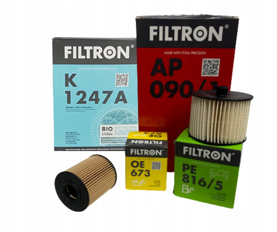 

Zestaw Filtrów Peugeot 407 Citroen C5 2.0 Hdi 08-