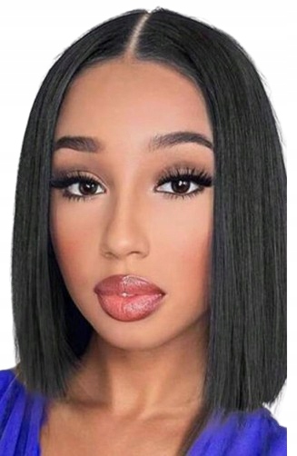 Shein Dámská Paruka Krátká Tmavě Hnědá Rovná 12 1 G