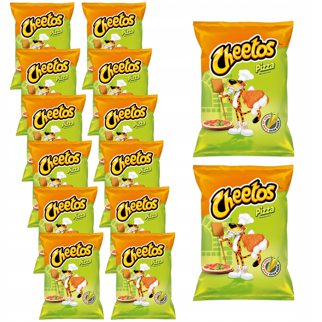 Cheetos Chrupki kukurydziane o smaku pizzy 14x 160 g