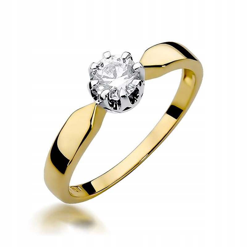 Prstýnek s briliantem 0.50 ct r20