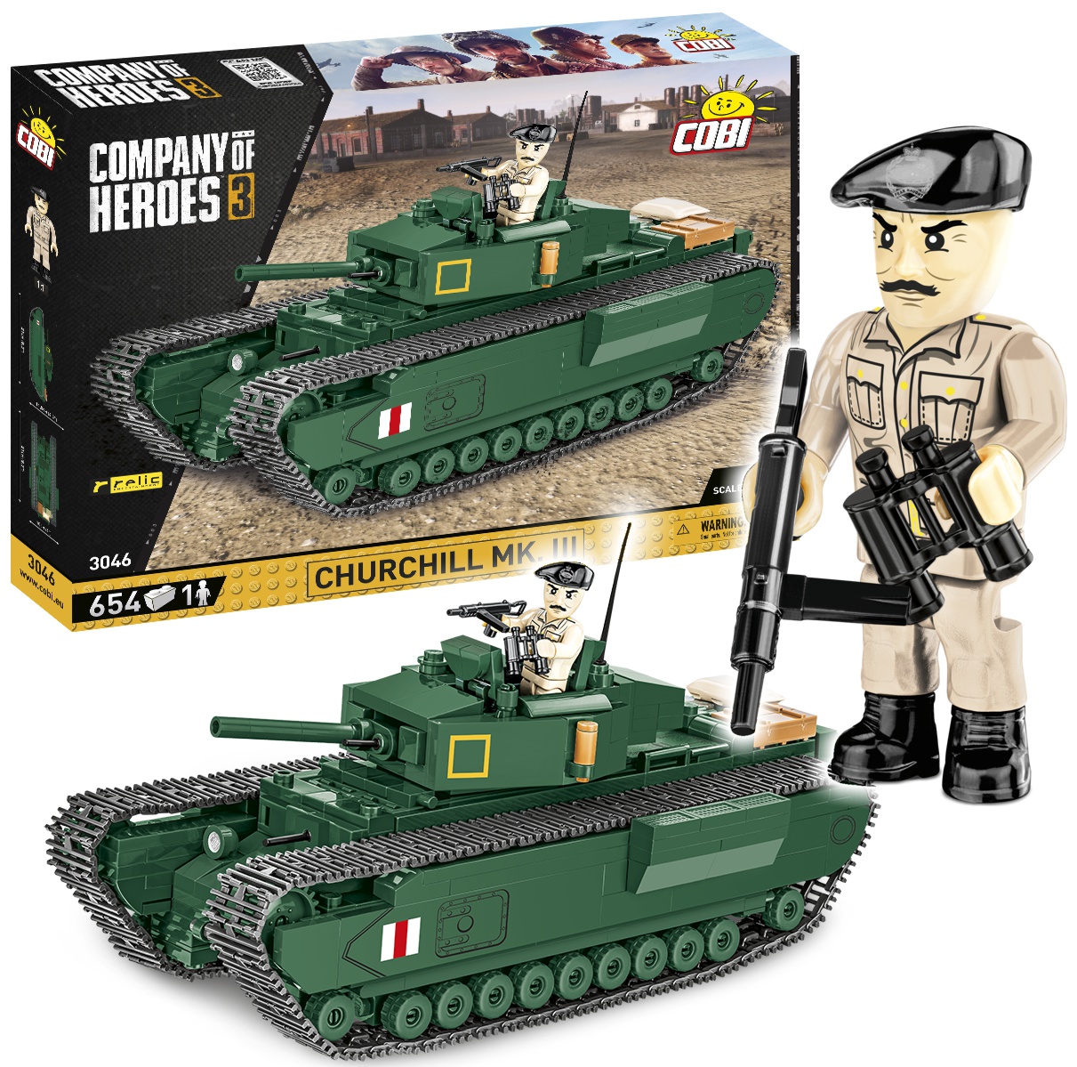 

Cobi 3046 Company Of Heroes Czołg Churchill Mk III