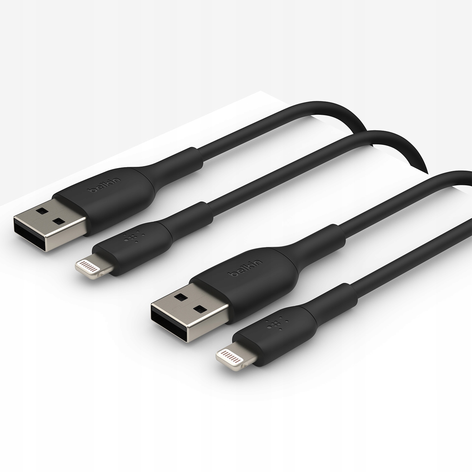Belkin Kabely Usb-a na Lightning, sada 2 ks, 1 m, černý