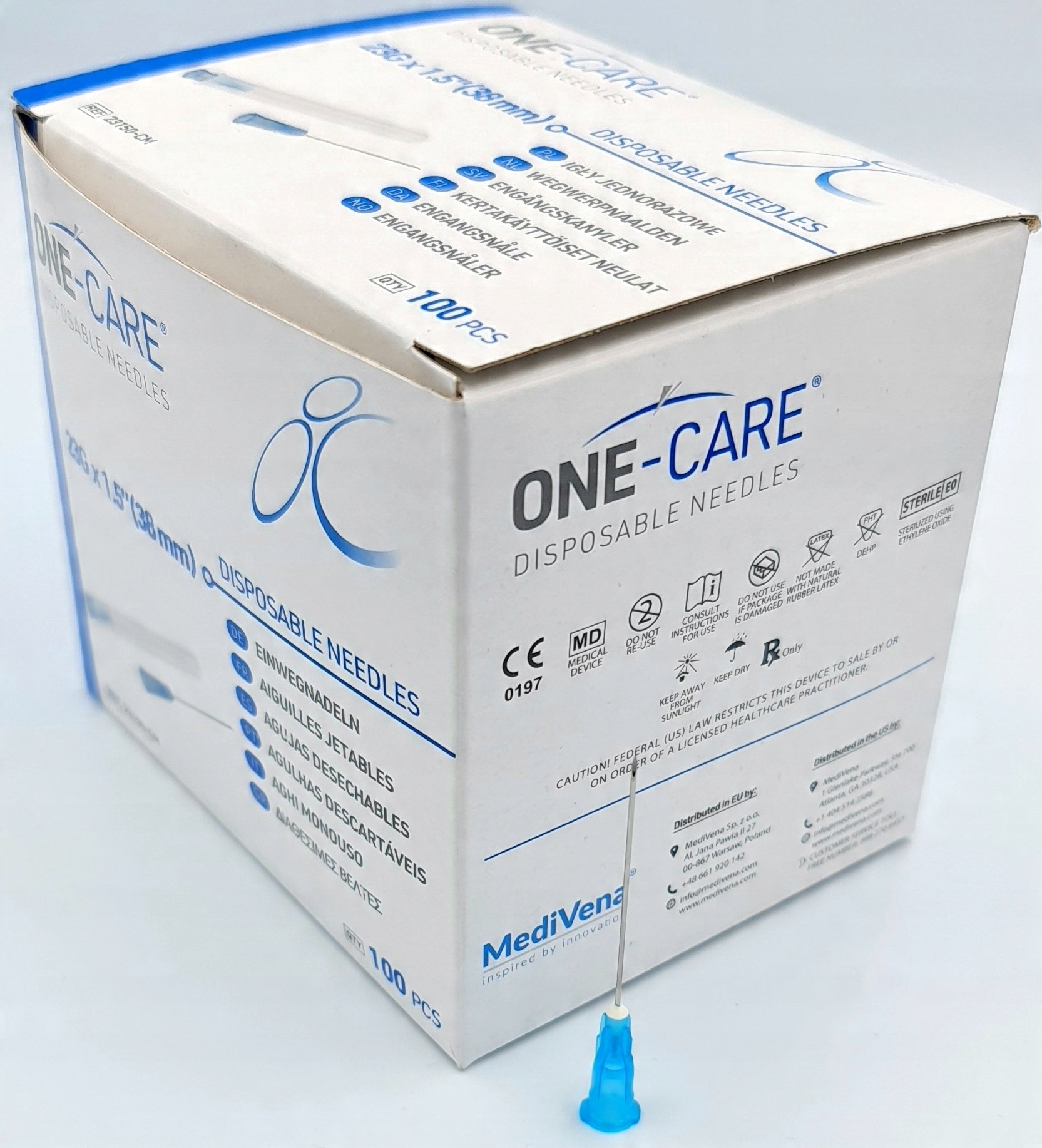 

MediVena One-care igły 23G 0,6x38mm 100 szt.