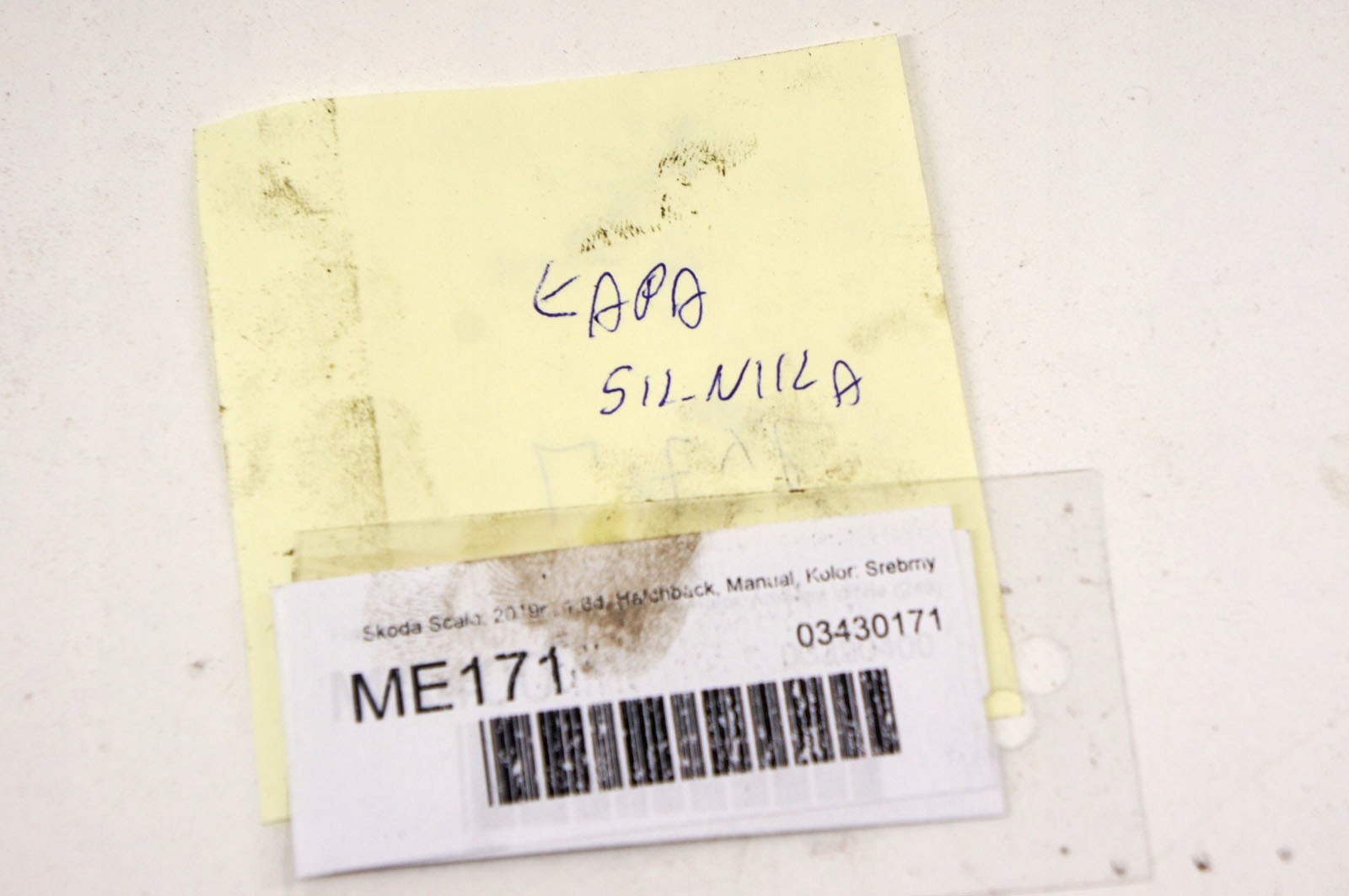 ME171 SKODA SCALA 1.6d лапа кронштейн Двигателя