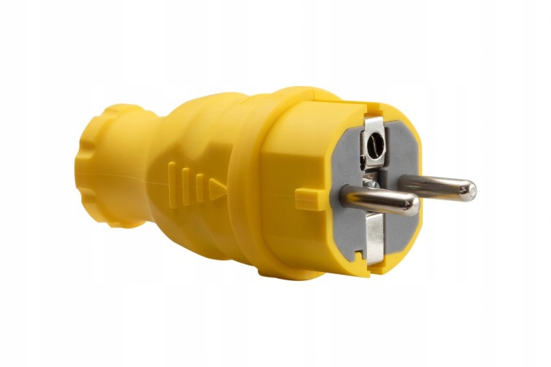 

Wtyczka gumowa 16A 230V IP44 żółta