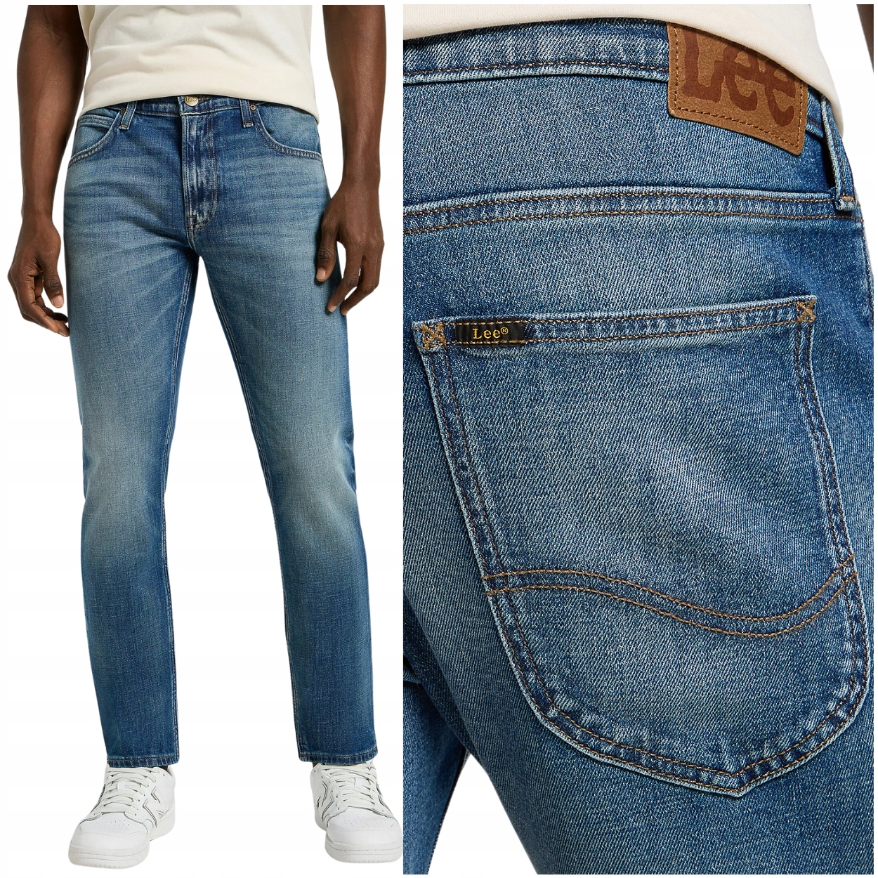 Lee Luke Rising Tide Džins silně zúžené tmavé džínové kalhoty W30 L34