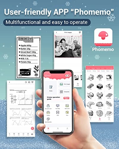 PHOMEMO M04AS Mini Drukarka Termiczna Bluetooth 300DPI iOS Android — miniatura 7