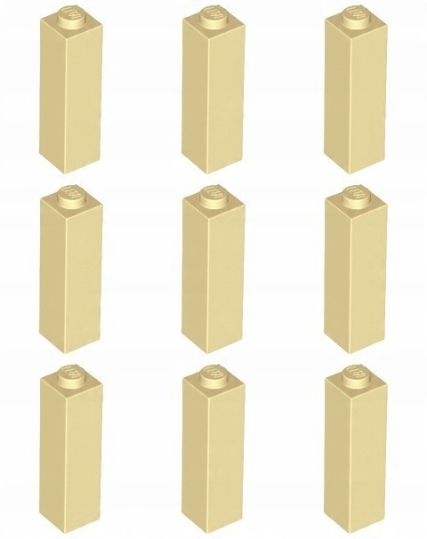 

Lego 14716 Słup 1x1x3 piaskowy (10g) 9 szt.
