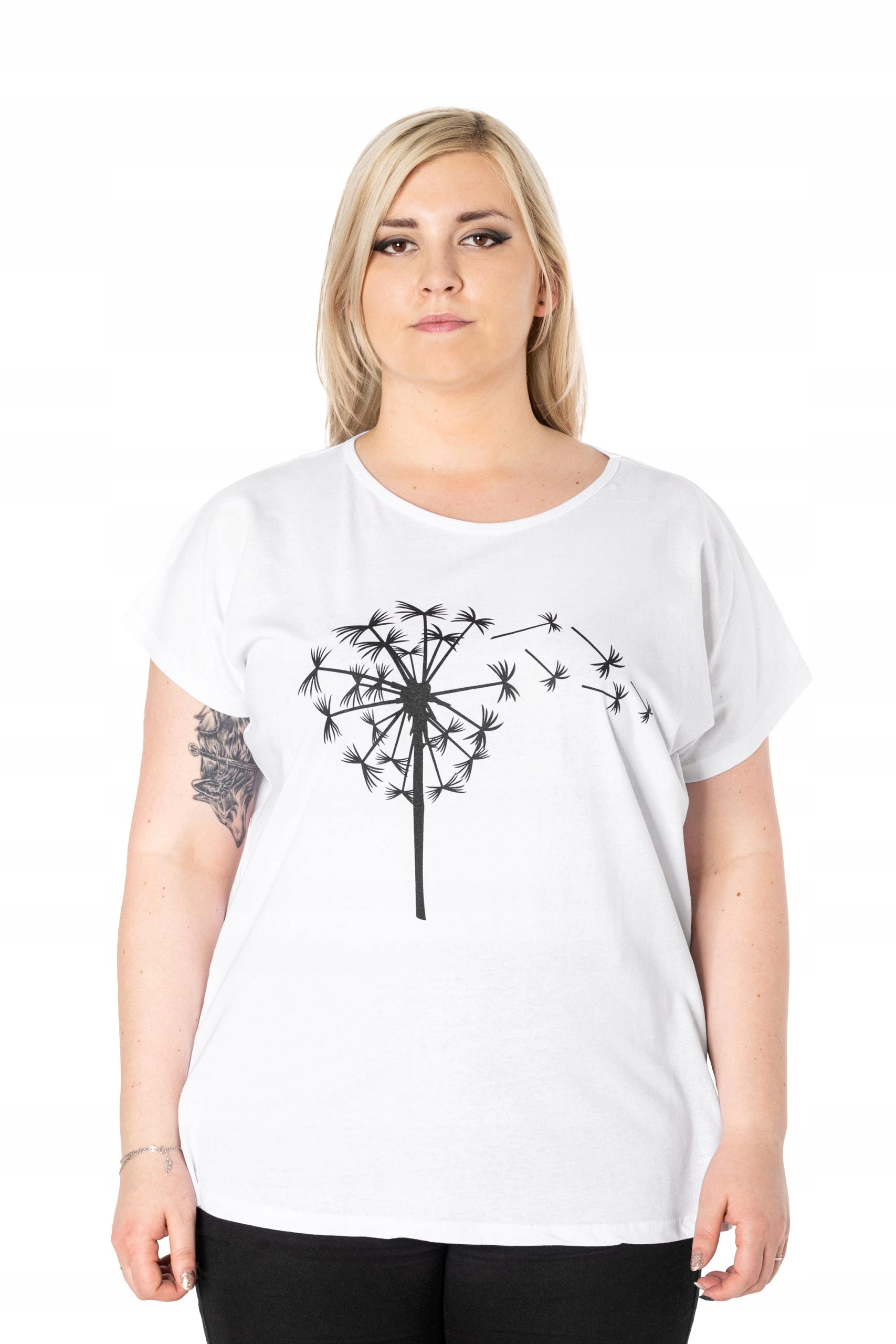 

Duża Koszulka Bluzka Damska T-shirt Top KD17-1 6XL