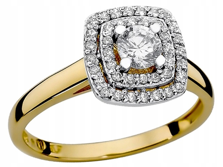 

Zaręczynowy Pierścionek Złoty Z Brylantami 0,50ct