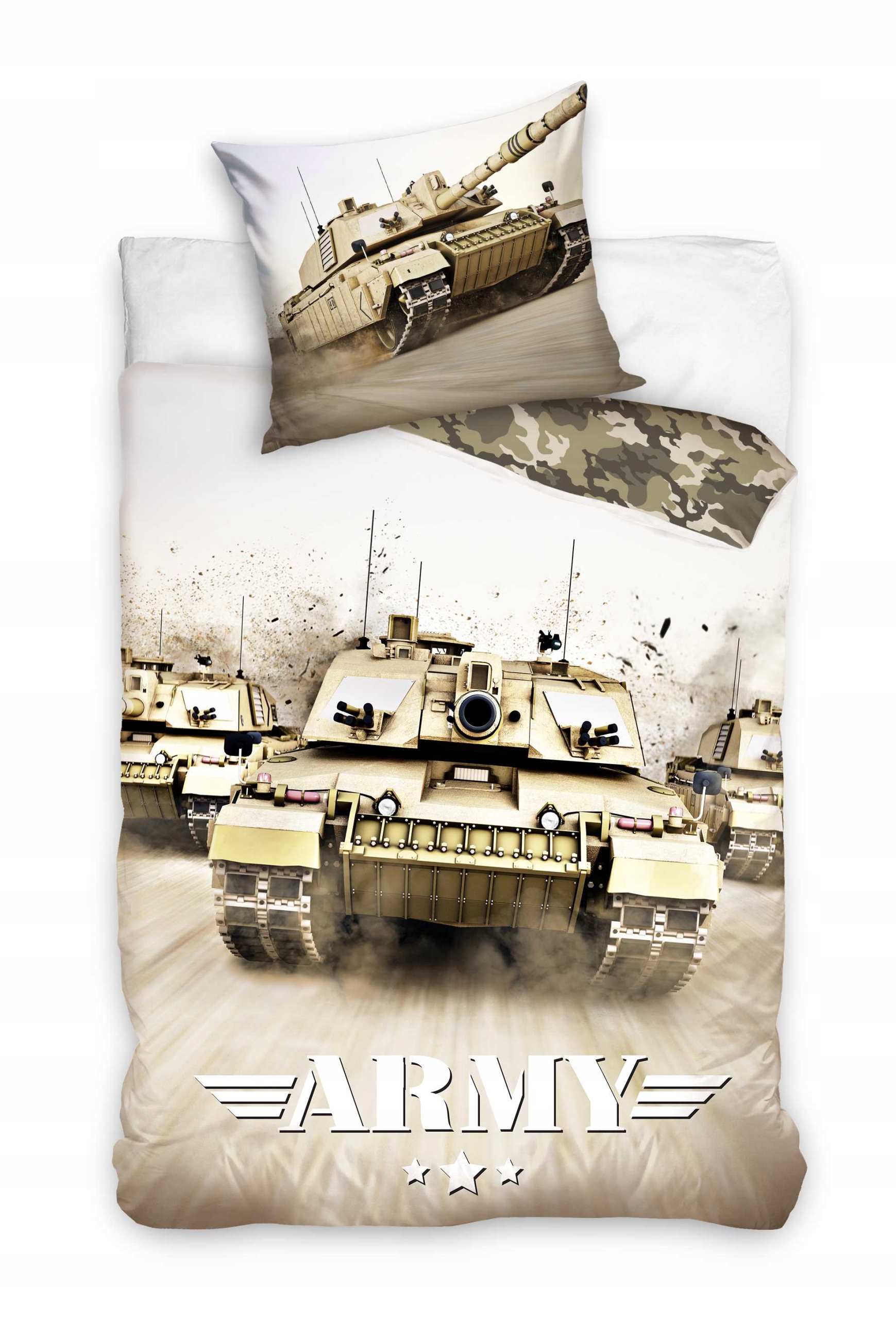 

Pościel Młodzieżowa Wojskowa 160x200 Czołg Army